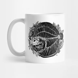 Skeleton fish flounder Mug